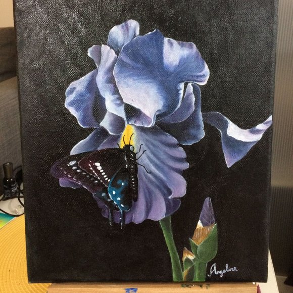 SOLD - Original Hand Painted- Cherry Blossom Oil Painting - Picture 2 of 4